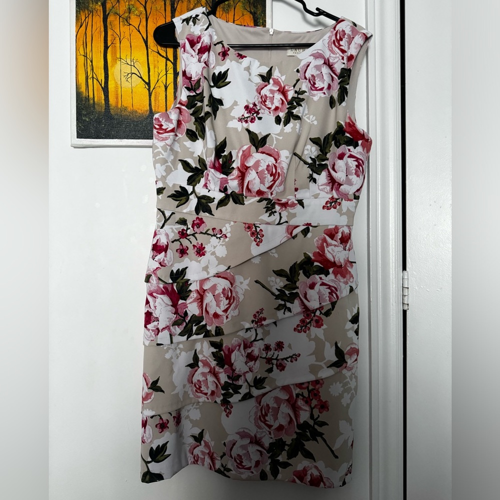 Laura textured floral print dress.